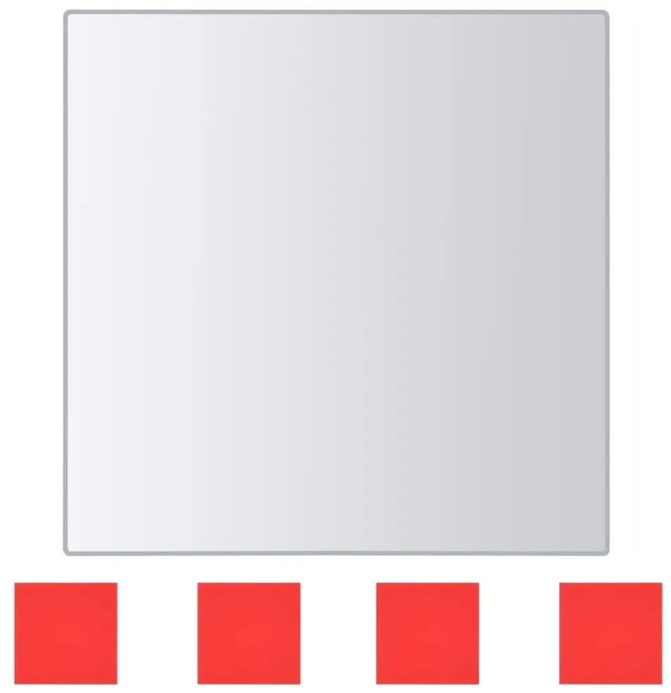 vidaXL Πλακάκια Καθρέφτη Τετράγωνα 48 τεμ. από Γυαλί