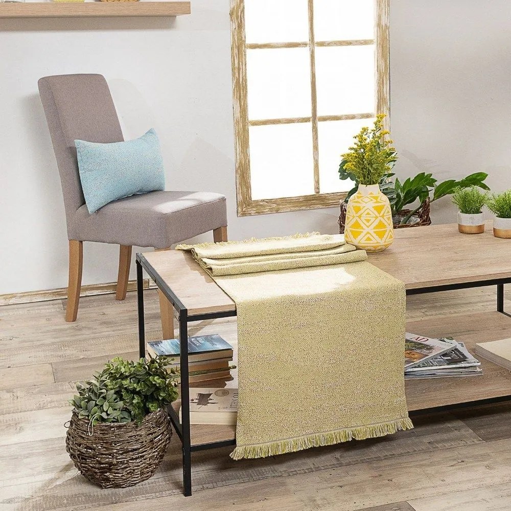 Τραβέρσα Avellino 08 Lime Teoran 45X180 Cotton-Polyester