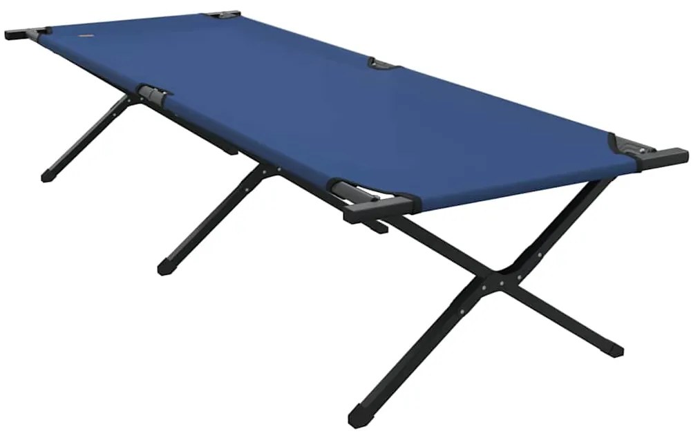 vidaXL Αναδιπλούμενο Κρεβάτι Κάμπινγκ Μπλε 210 x 80 x 46 εκ.