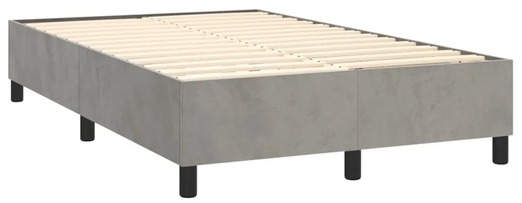 ΚΡΕΒΑΤΙ BOXSPRING ΜΕ ΣΤΡΩΜΑ ΑΝΟΙΧΤΟ ΓΚΡΙ 120X200 ΕΚ. ΒΕΛΟΥΔΙΝΟ 3144669