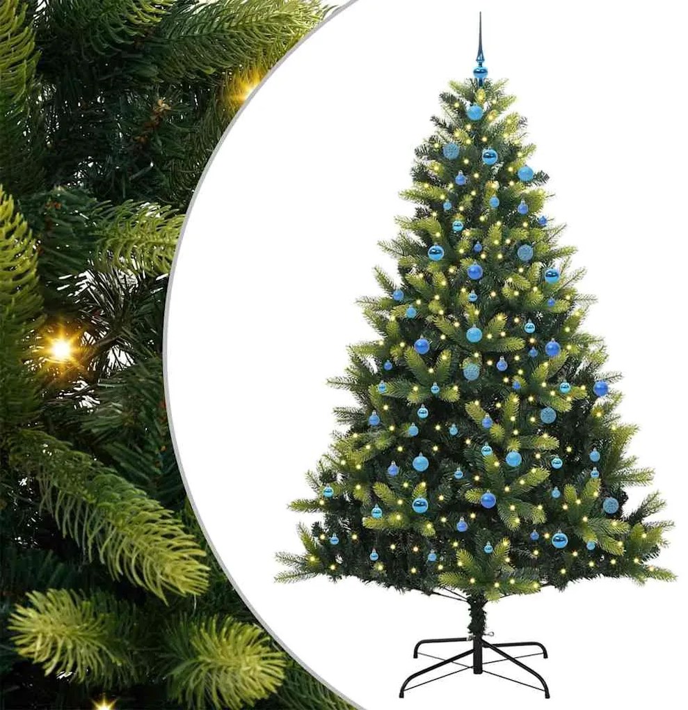 vidaXL Ψεύτικο Χριστουγεννιάτικο Δέντρο με 300 LED Πράσινο 240 cm