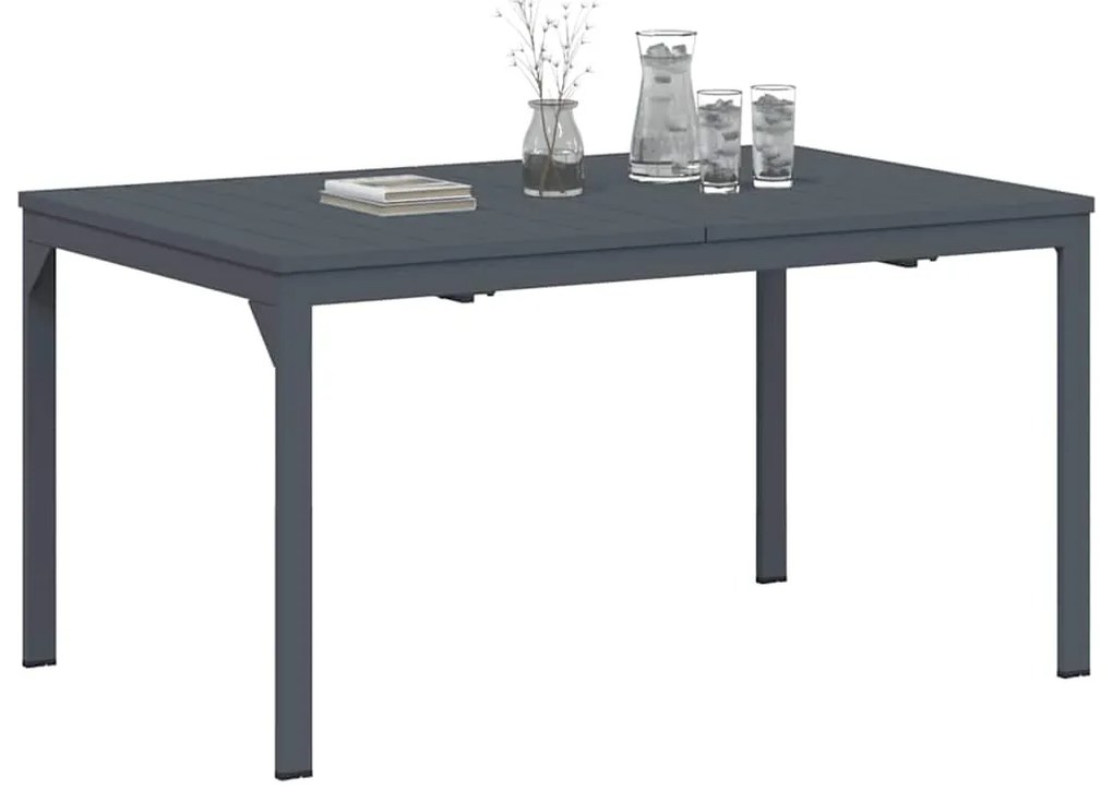 vidaXL Τραπέζι Επέκτασης 2 pcs Ανθρακί 210 x 90 x 73 εκ Ατσάλι