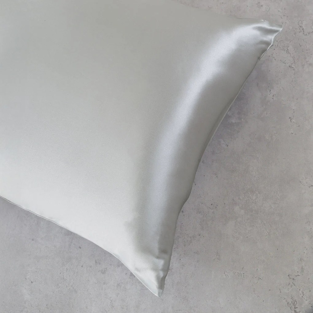 Μεταξωτή Μαξιλαροθήκη Φάκελος (50x70) Rythmos Silk Sleep Γκρι