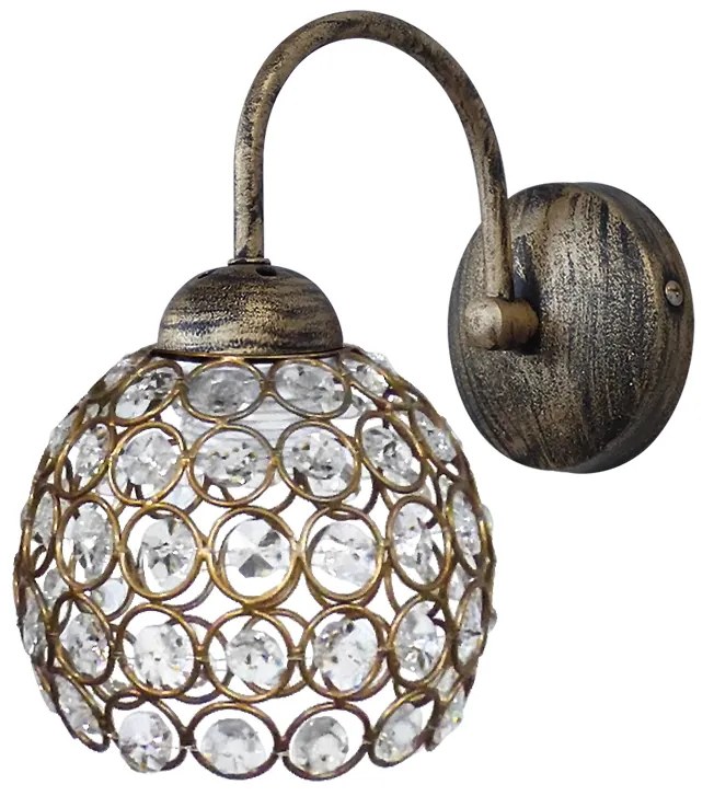 Απλίκα Τοίχου Heronia Chris 01-0266 Bronze