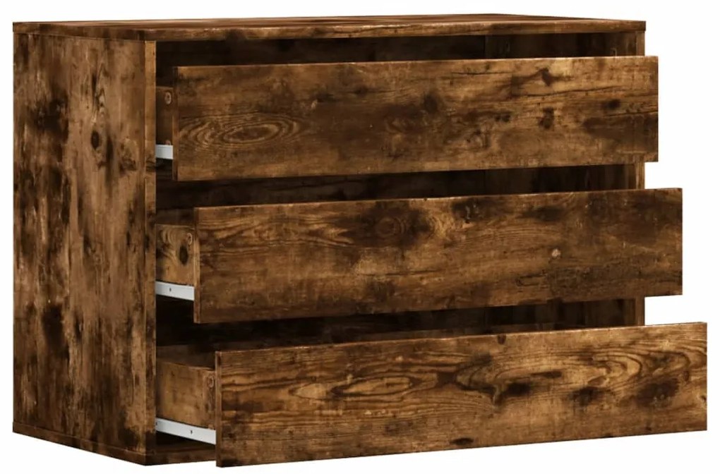vidaXL Συρταριέρα Καπνιστή Δρυς 80x41x58 εκ. από Επεξεργ. Ξύλο