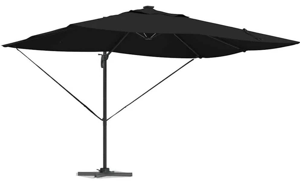 vidaXL Καναδέζικη Ρωμαϊκή Πέργολα Μαύρο 352 x 251 x 265 εκ.