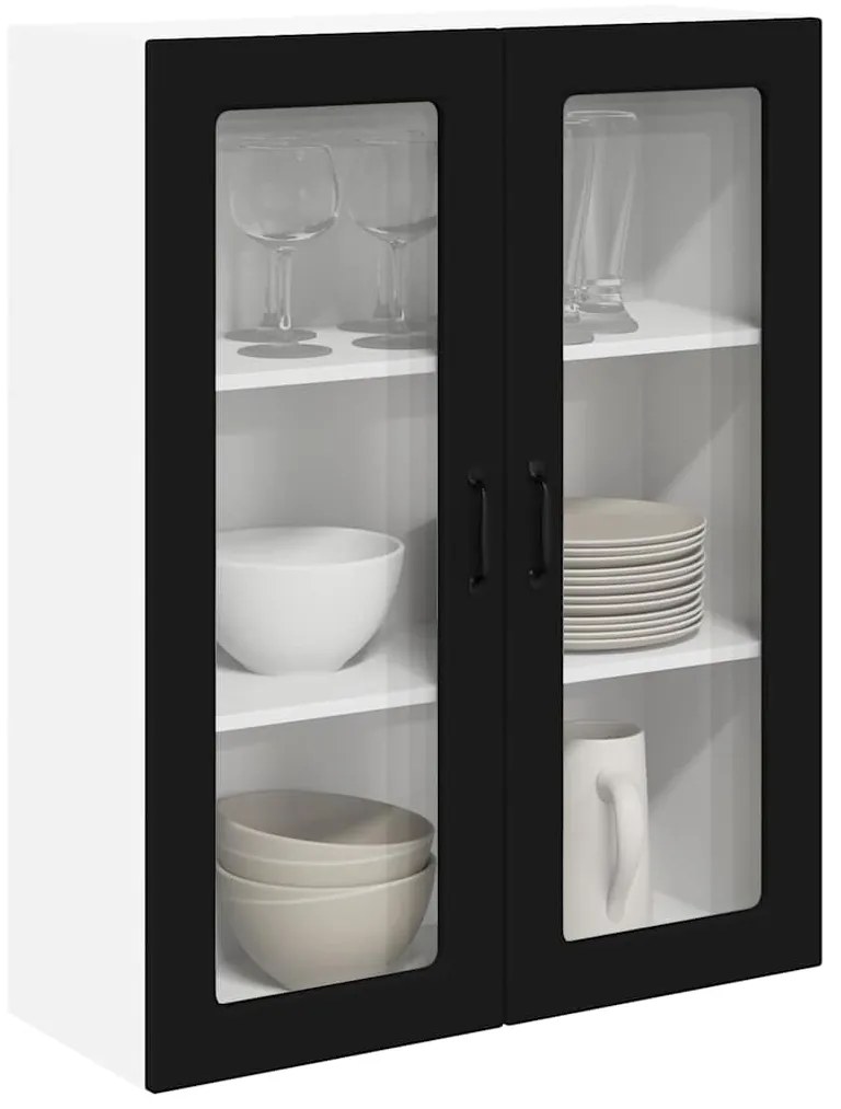 vidaXL Ντουλάπα Κουζίνας με αποθήκευση Kalmar Μαύρο 80 x 31 x 100 εκ.