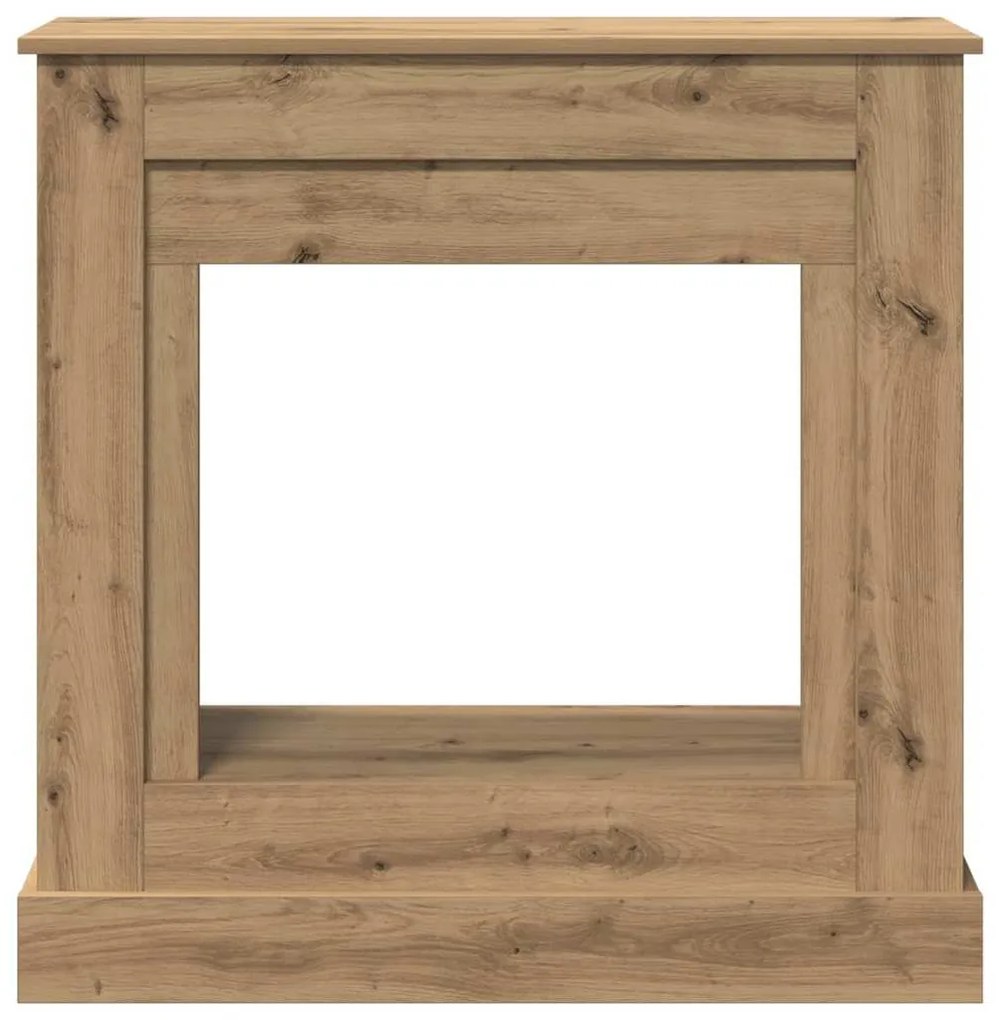 vidaXL Πλαίσιο Τζακιού Αρτισιανή Δρυς 90x30x90 εκ. από Επεξ. Ξύλο