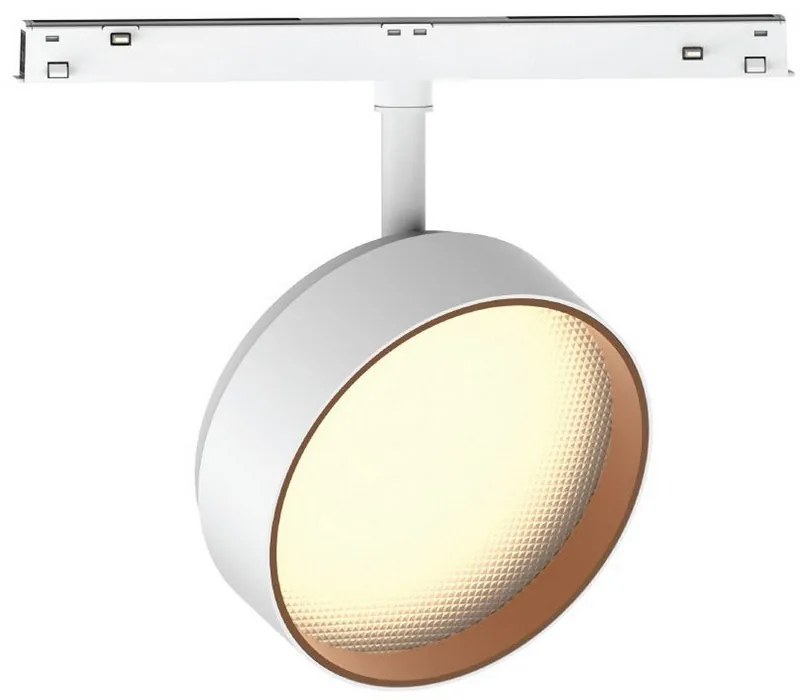 Σποτ Μαγνητικής Ράγας Led Eiva VK/04607/TR/DA/120/W-TB/W Για Μαγνητική Ράγα Λεπτή 48V Dali 3000K 1194lm 9W CRI>90 ø12cm IP20 White VKLed