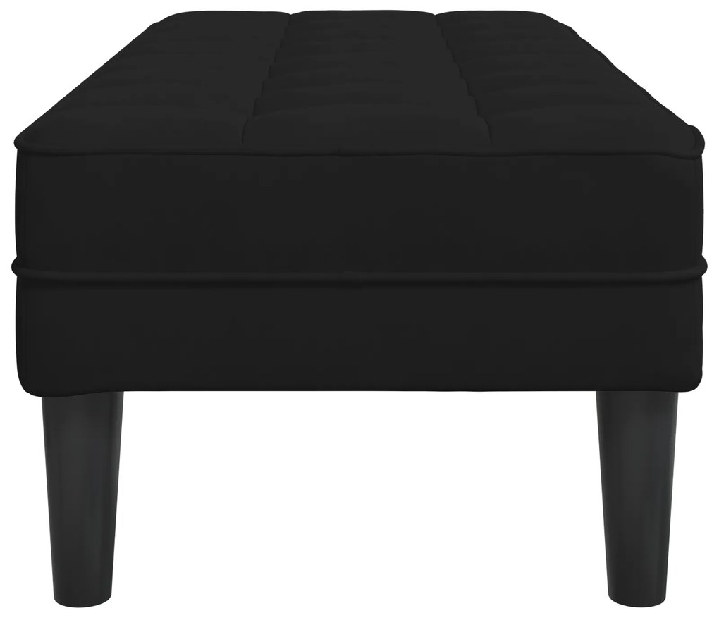 vidaXL Παγκάκι Μαύρο 113x57x39 εκ. Βελούδο