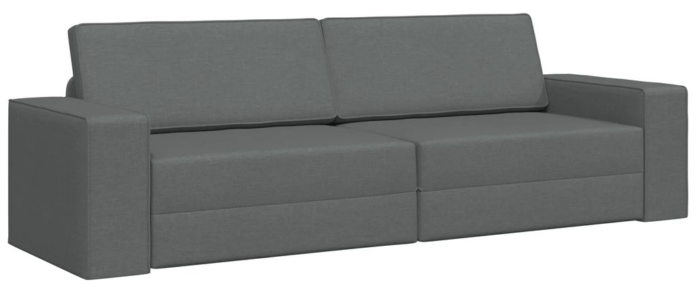 vidaXL Καναπές-Κρεβάτι 2 σε 1 Σκούρος Γκρι 245x150x60.5 cm Υφάσματα
