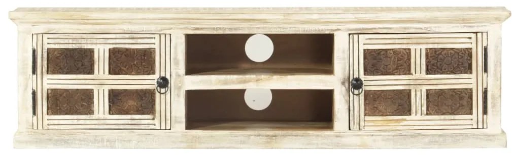 vidaXL Έπιπλο Τηλεόρασης 130 x 30 x 36 εκ. από Μασίφ Ξύλο Μάνγκο