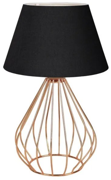 Επιτραπέζιο φωτιστικό PWL-1150 Pakoworld Ε27 μαύρο-χρυσό Φ22x37εκ-202-000103-Μαύρο-Χρυσό 202-000103