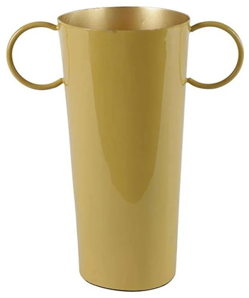 Βάζο Fido 013.796455 12x21,5x25cm Μεταλλικό Yellow Metal