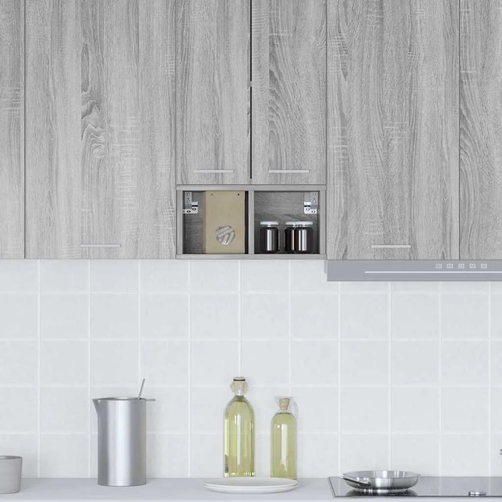 vidaXL Κρεμαστό ντουλάπι Γκρίζο Σονομα 20 x 29,5 x 40 εκ.