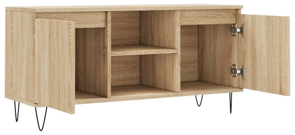 vidaXL Έπιπλο Τηλεόρασης Sonoma Δρυς 104 x 35 x 50 εκ. Επεξεργ. Ξύλο