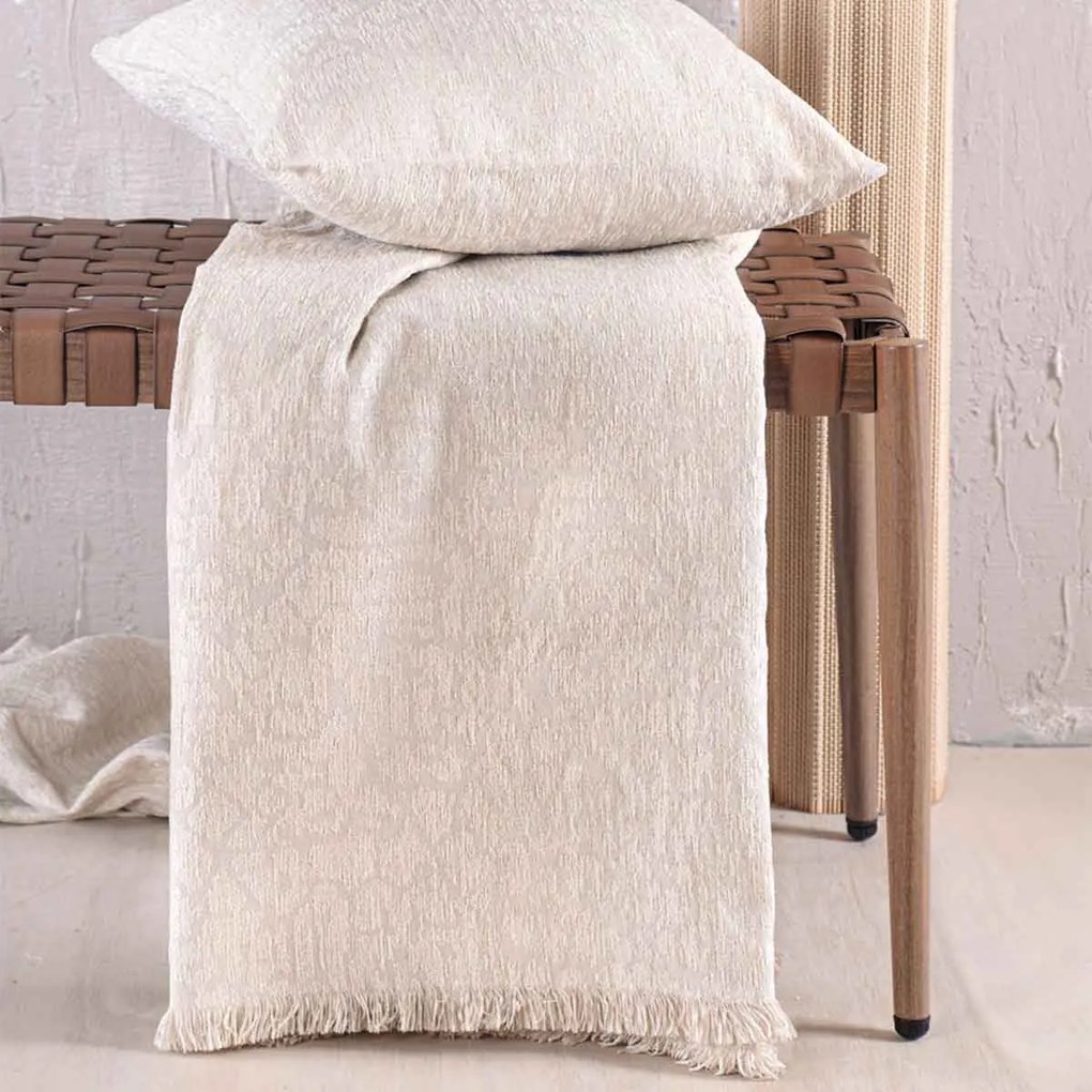 Ριχτάρι Καναπέ Τετραθέσιου (180x330) Rythmos Wonder Ecru