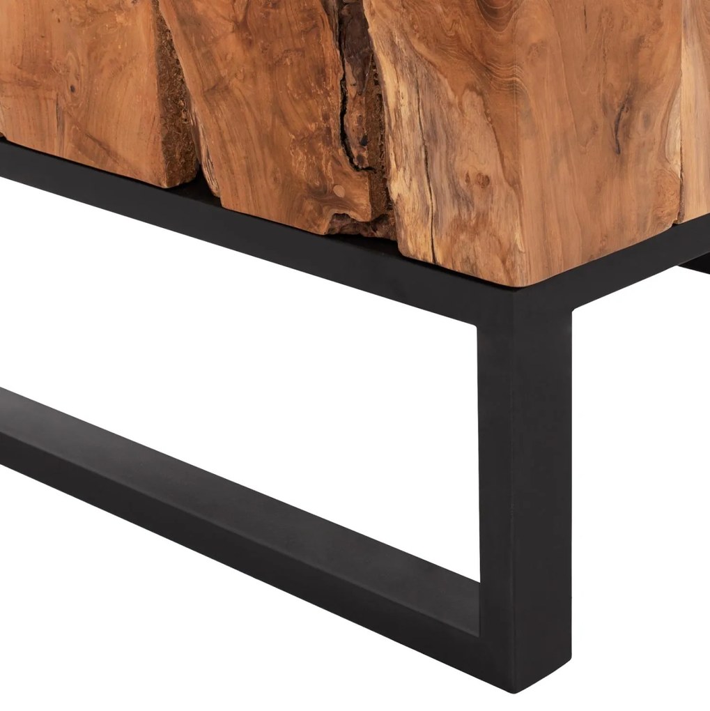 Τραπεζάκι σαλονιού PIEN C9354 απο Μασίφ Ξύλο TEAK σε Φυσικό 80x80x48Yεκ. 80x80x48 εκ.