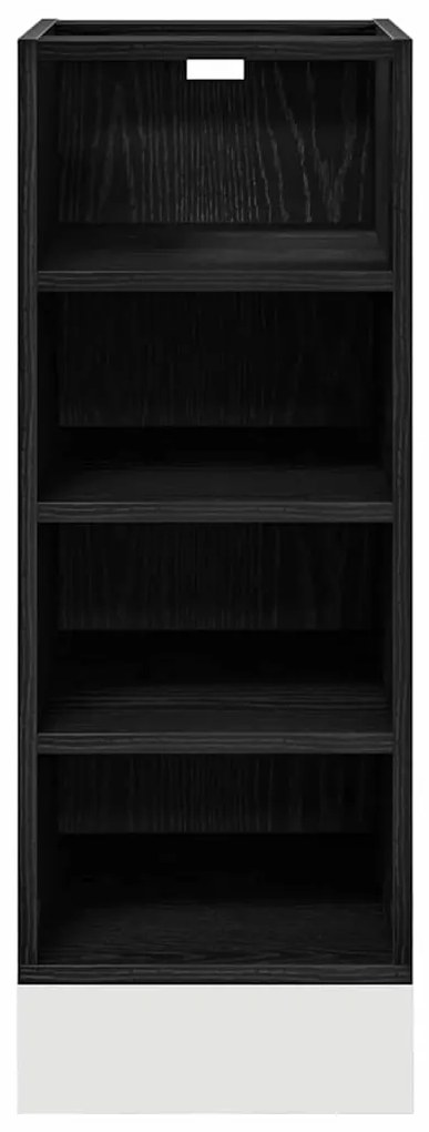 vidaXL Βάση Ντουλάπας Κουζίνας με ράφι Μαύρη δρυς 30 x 44,5 x 81,5 εκ.