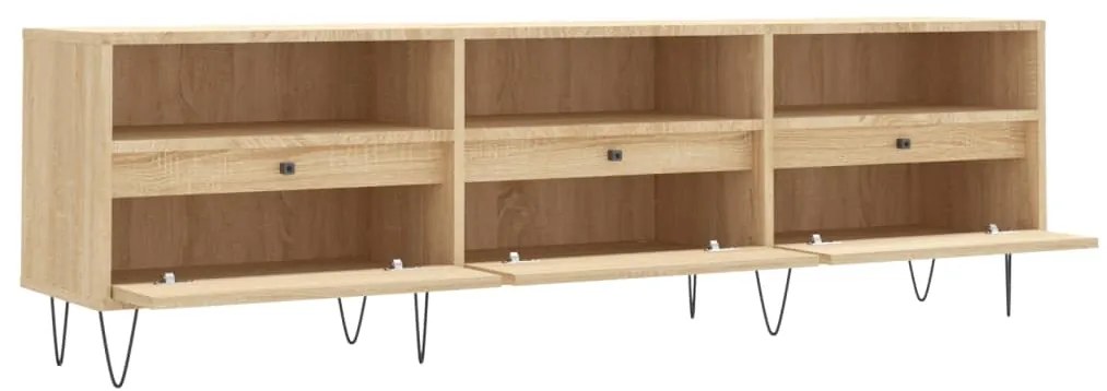 vidaXL Έπιπλο Τηλεόρασης Sonoma Δρυς 150x30x44,5 εκ. Επεξ. Ξύλο