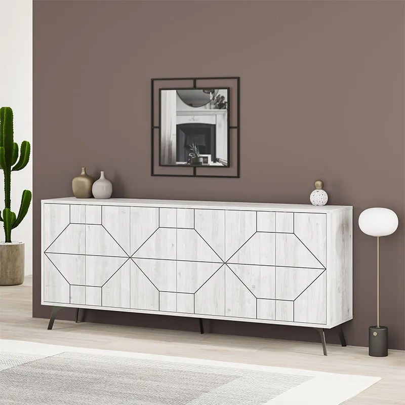 ΜΠΟΥΦΕΣ DUNE MEGAPAP ΧΡΩΜΑ ΛΕΥΚΟ ΑΝΤΙΚΕ 184X35X77,4ΕΚ.