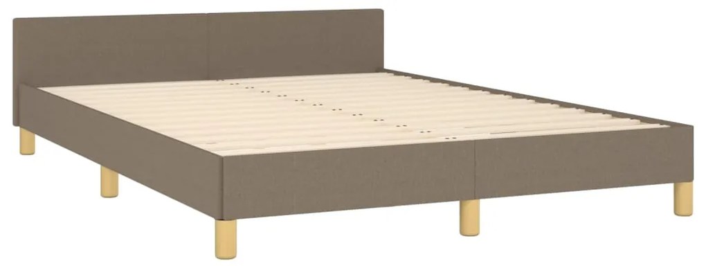 Σκελετός Κρεβατιού Χωρίς Στρώμα Taupe 140x190 εκ. Υφασμάτινο 347411
