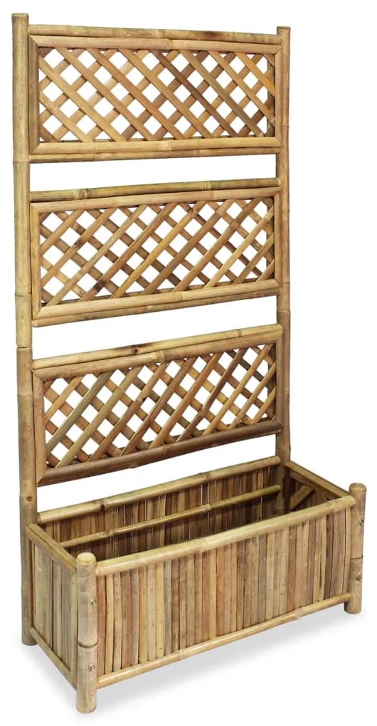 vidaXL Ζαρντινιέρα Κήπου με Καφασωτό 70 εκ. από Μπαμπού