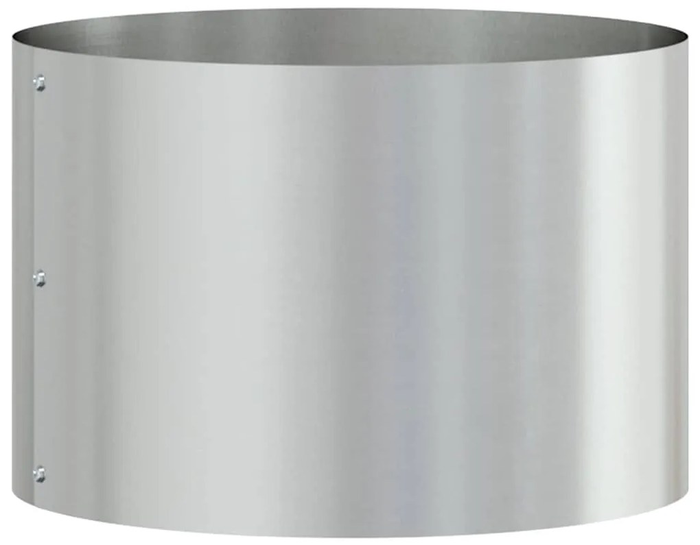 vidaXL Δακτύλιος γλάστρας Ασημί 30 x 30 x 20 cm Επικαλυμμένος Χάλυβας