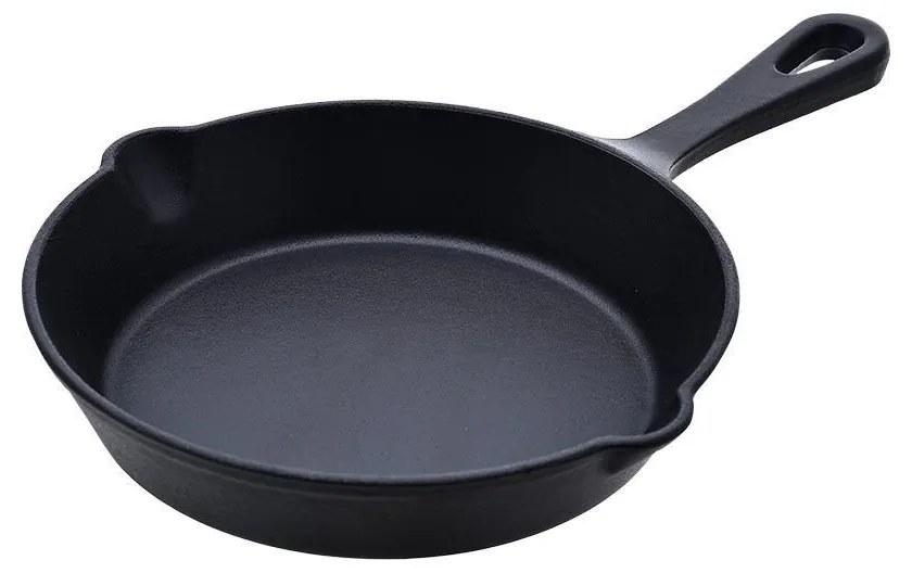 Estia 01-4460 Iron  Τηγάνι Αντικολλητικό Μαντεμένιο 20 Εκ., Μαύρο