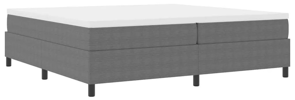 vidaXL Κρεβάτι με ελατήρια Ανοιχτό γκρι 200 x 200 cm Βελούδο