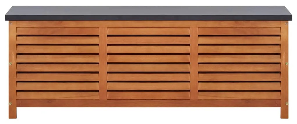 vidaXL Μπαούλο Αποθήκευσης Κήπου 150x50x55 εκ. Μασίφ Ξύλο Ευκαλύπτου