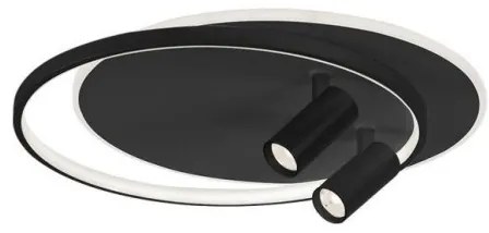 Πλαφονιέρα Φωτιστικό Οροφής LED Μαύρο Smart 4265500 Viokef-4265500-Μαύρο 4265500