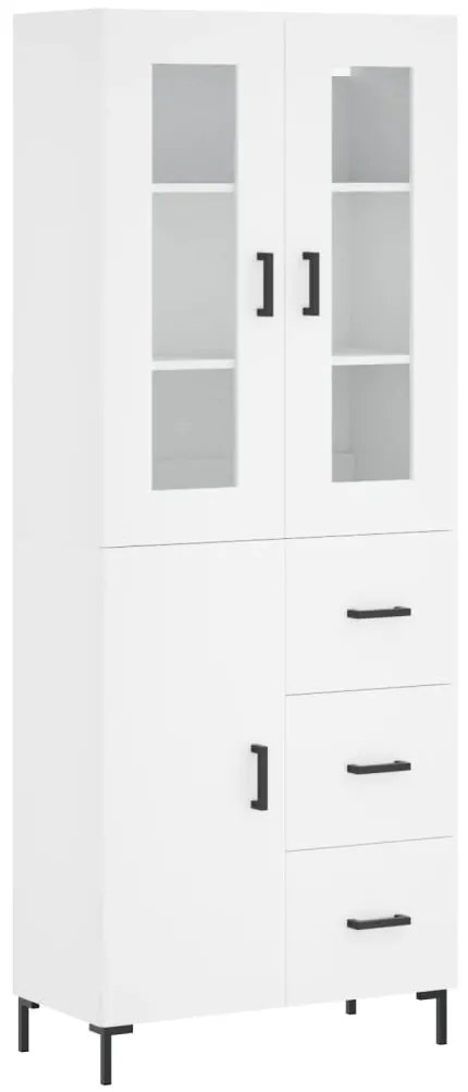 vidaXL Ντουλάπι Λευκό 69,5x34x180 εκ. από Επεξεργασμένο Ξύλο