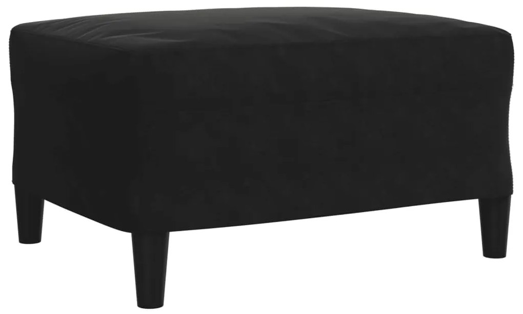 vidaXL Σετ Σαλονιού 4 Τεμ. Μαύρο Βελούδινο με Μαξιλάρια/Στηρίγματα