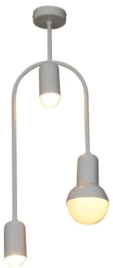 Κρεμαστό Φωτιστικό Οροφής 3xE27 G95 G45 LED Περιστρεφόμενοι Βραχίονες Christopher Homelighting-77-3783-Λευκό 77-3783