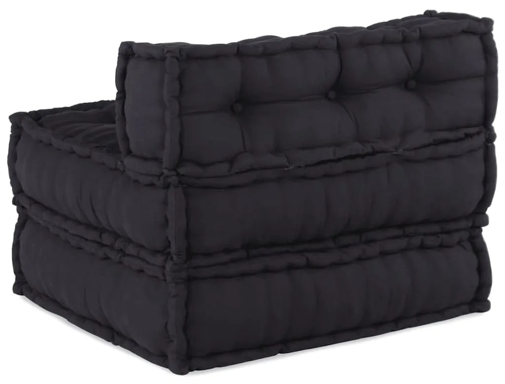 Modular Pouffe Anthracite 70x70x54 ύφασμα - Ανθρακί