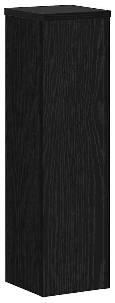 vidaXL Βάση φυτών 2 pcs Μαύρη δρυς 17 x 17 x 60 cm Επεξεργασμένο ξύλο