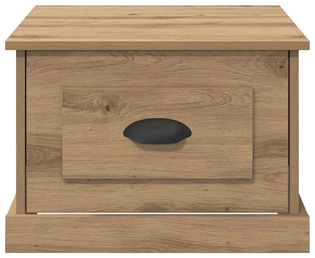 vidaXL Τραπεζάκι σαλονιού with Drawer artisan δρυς 50 x 50 x 35 cm