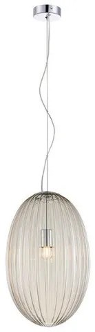 Κρεμαστό Φωτιστικό Οροφής 1xE27 Γυαλί Φ30cm AP SunLight-AP9003-1ACO-Διάφανο AP9003-1ACO