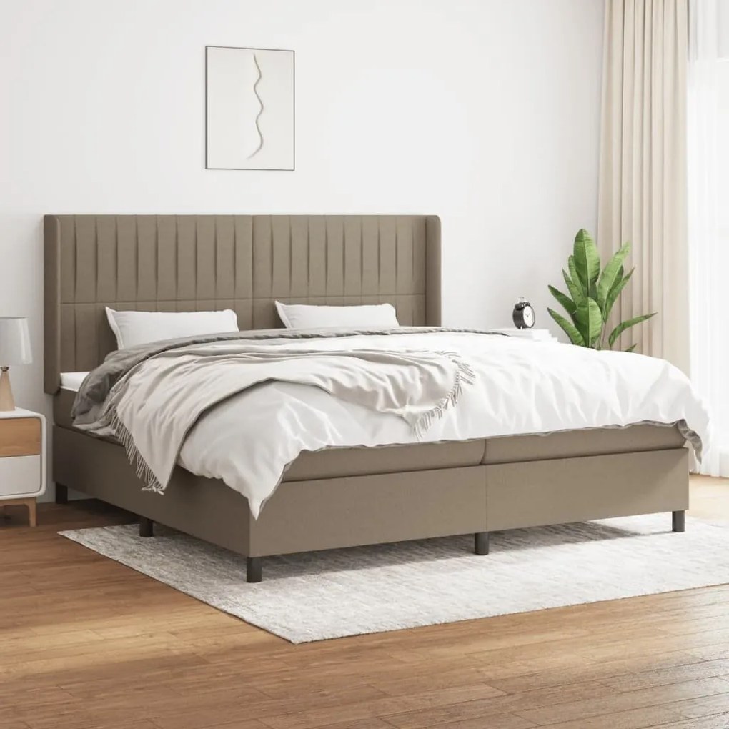 ΚΡΕΒΑΤΙ BOXSPRING ΜΕ ΣΤΡΩΜΑ TAUPE 200X200 ΕΚ. ΥΦΑΣΜΑΤΙΝΟ 3131621