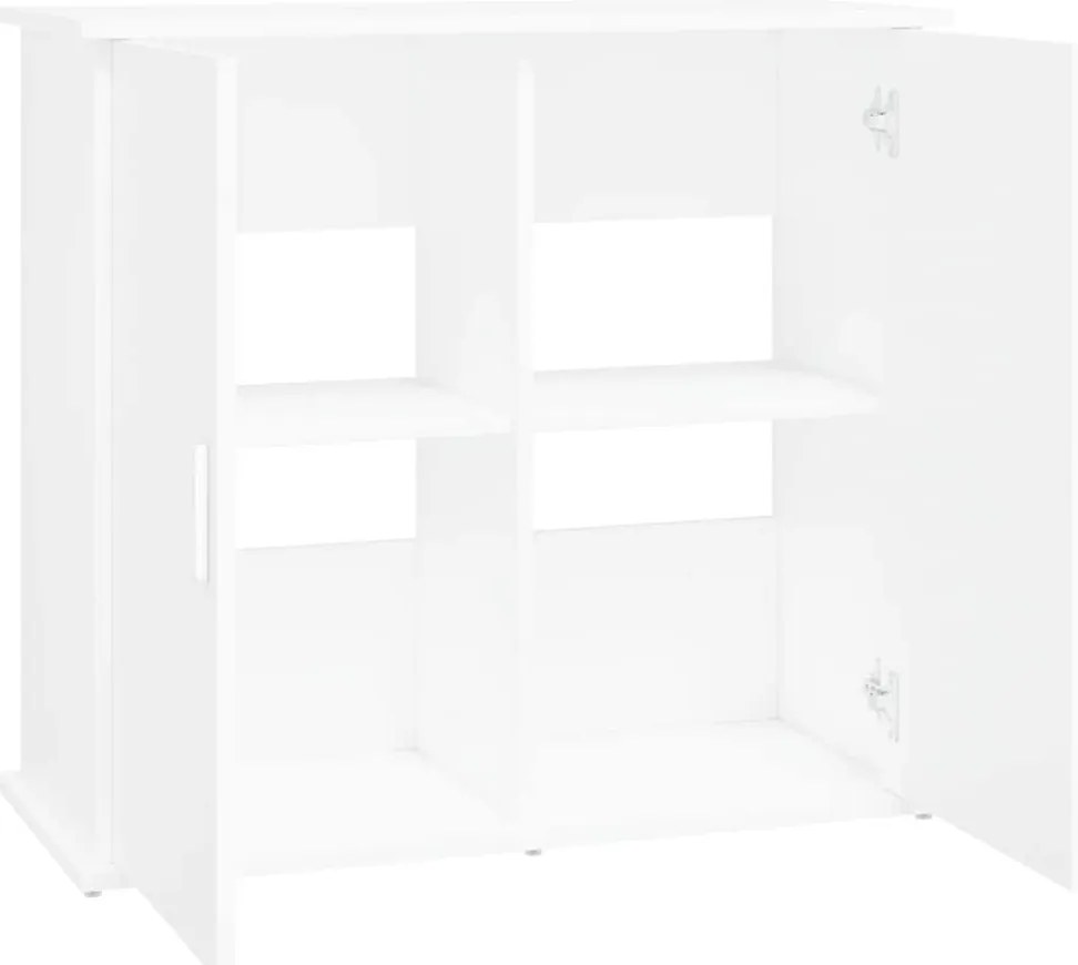 vidaXL Βάση Ενυδρείου Λευκή 81 x 36 x 73 εκ. από Επεξεργασμένο Ξύλο