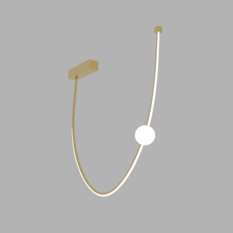 Φωτιστικό Οροφής LED Dimmable Zambelis 22250 Gold Matt
