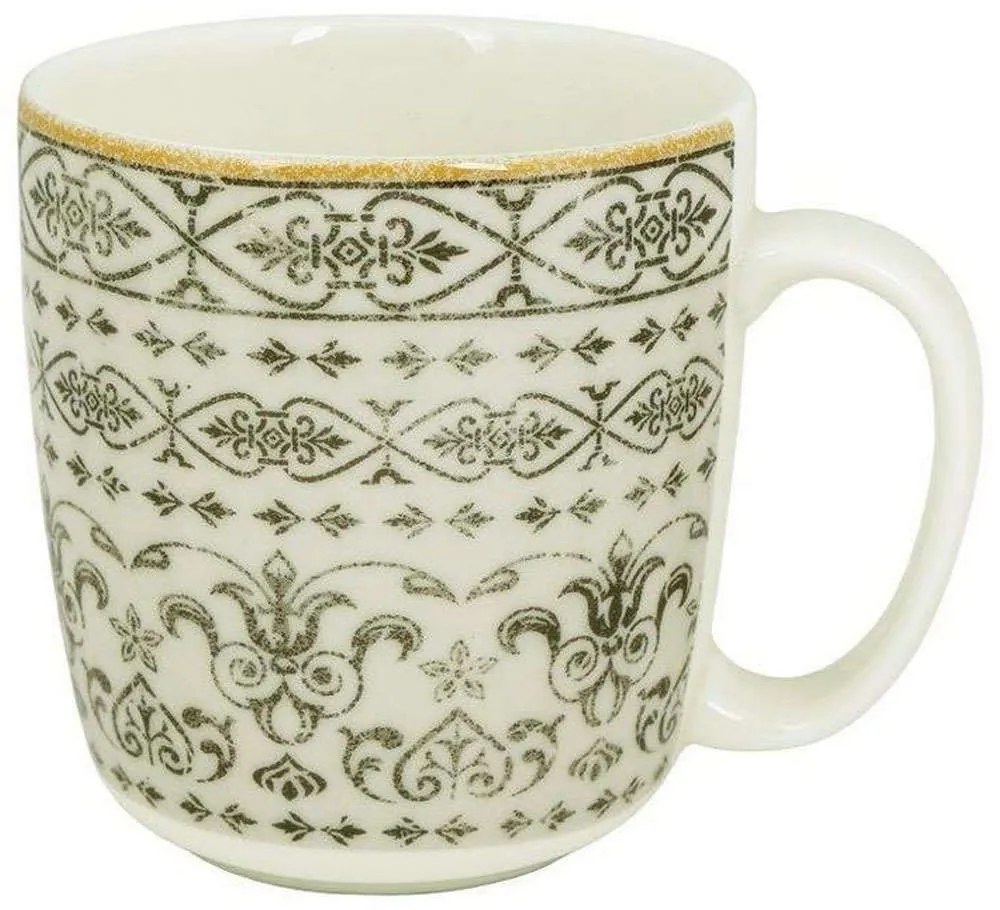 Κούπα Vintage PR222686413 340ml Beige-Green Oriana Ferelli® Porcelain