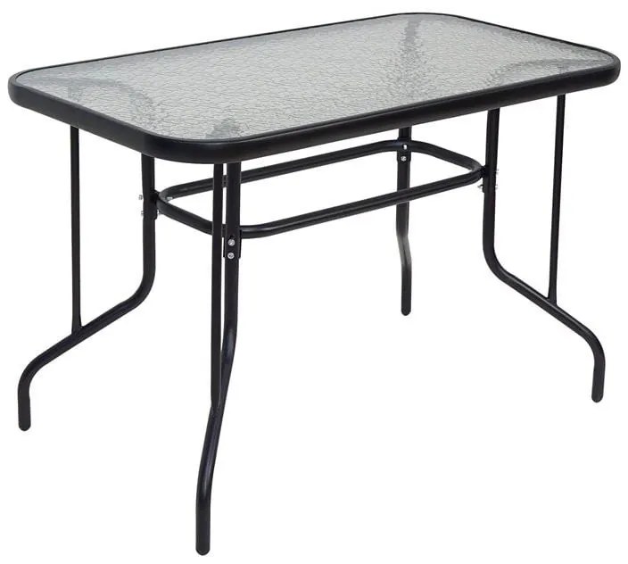 BALENO Τραπέζι Κήπου Βεράντας, Μέταλλο Βαφή Μαύρο