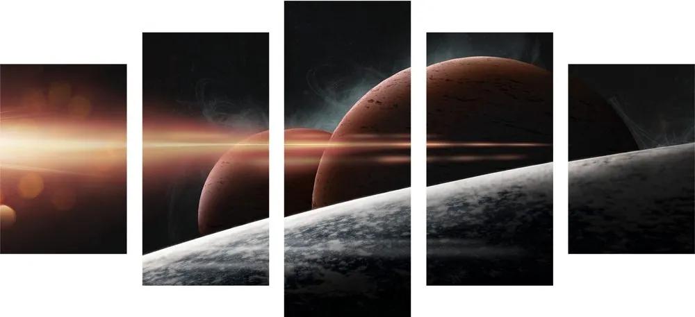 Εικόνα 5 μερών για πλανήτες στον γαλαξία