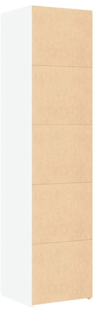 vidaXL Ντουλάπι Λευκό 45x42,5x185 εκ. από Επεξεργασμένο Ξύλο