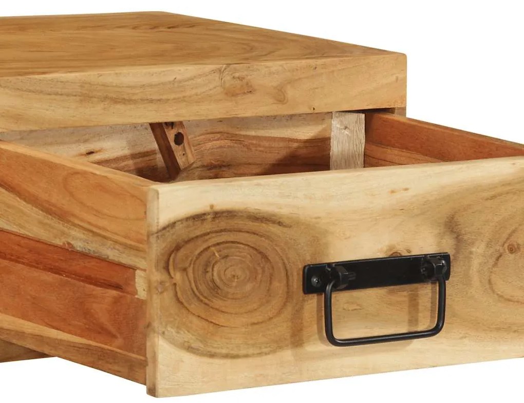 Επίτοιχο ντουλάπι τηλεόρασης 80x30x19 cm Μασίφ ξύλο ακακίας 4017463