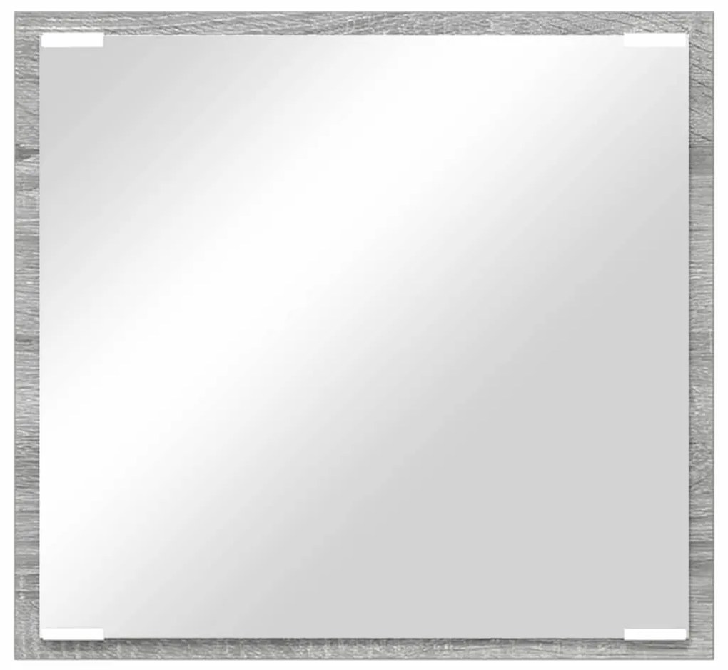 vidaXL LED Καθρέφτης Μπάνιου Γκρι Σοναμά 40x8.5x37 εκ Επεξεργασμένο Ξύλο