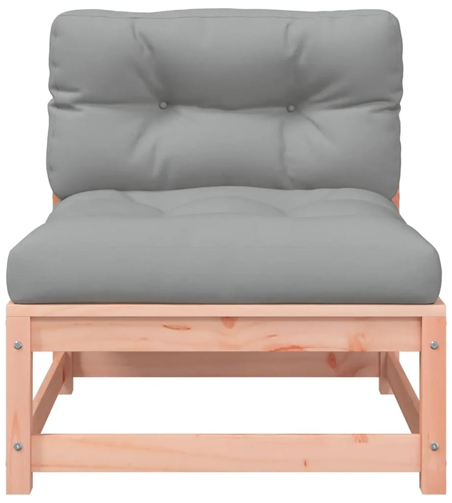 vidaXL Καναπέδες Κήπου Χωρίς Μπράτσα 2Τεμ Μασίφ Ψευδοτσούγκα+Μαξιλάρια