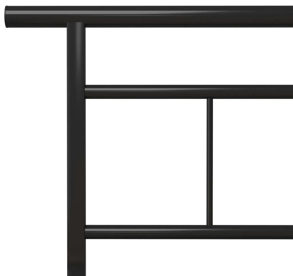 Πλαίσιο Κρεβατιού Μαύρο 120 x 200 εκ. Μεταλλικό - Μαύρο